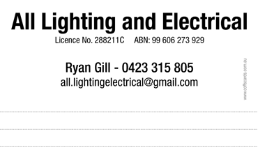All Lighting & Electrical Details