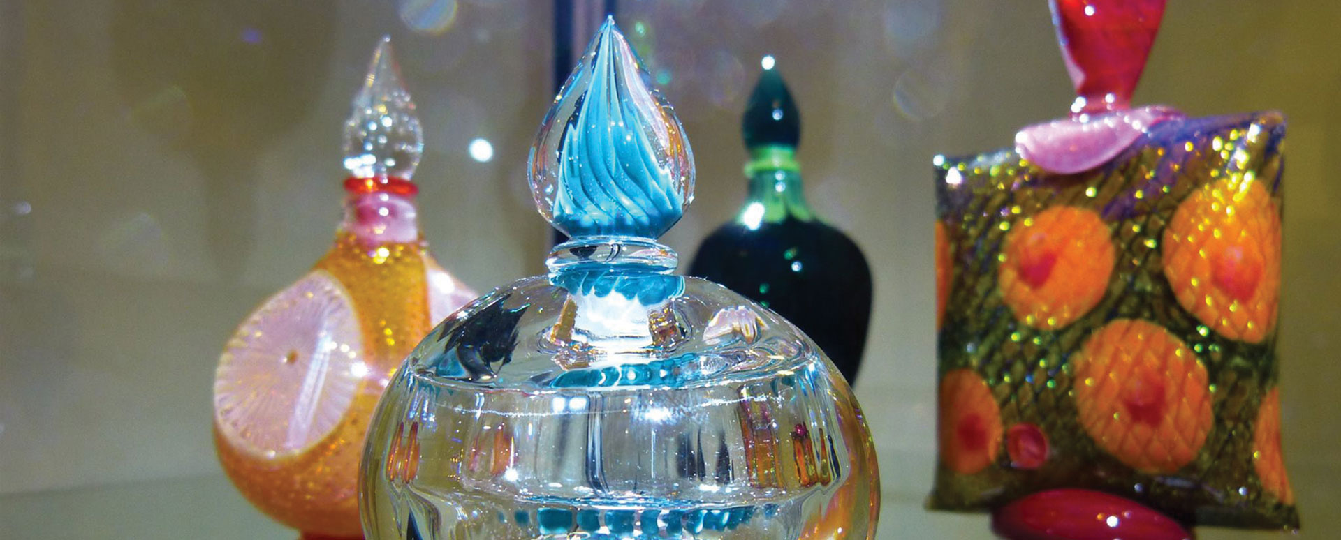 Work of Art Community Gallery - Display of Glass Bottles