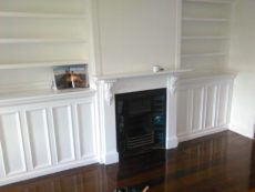 Greg Small Painting - Fireplace Internal Paint