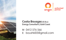 Costa Bousgas - Origin Energy Consultant