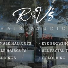 R&V's Hair Salon - Window