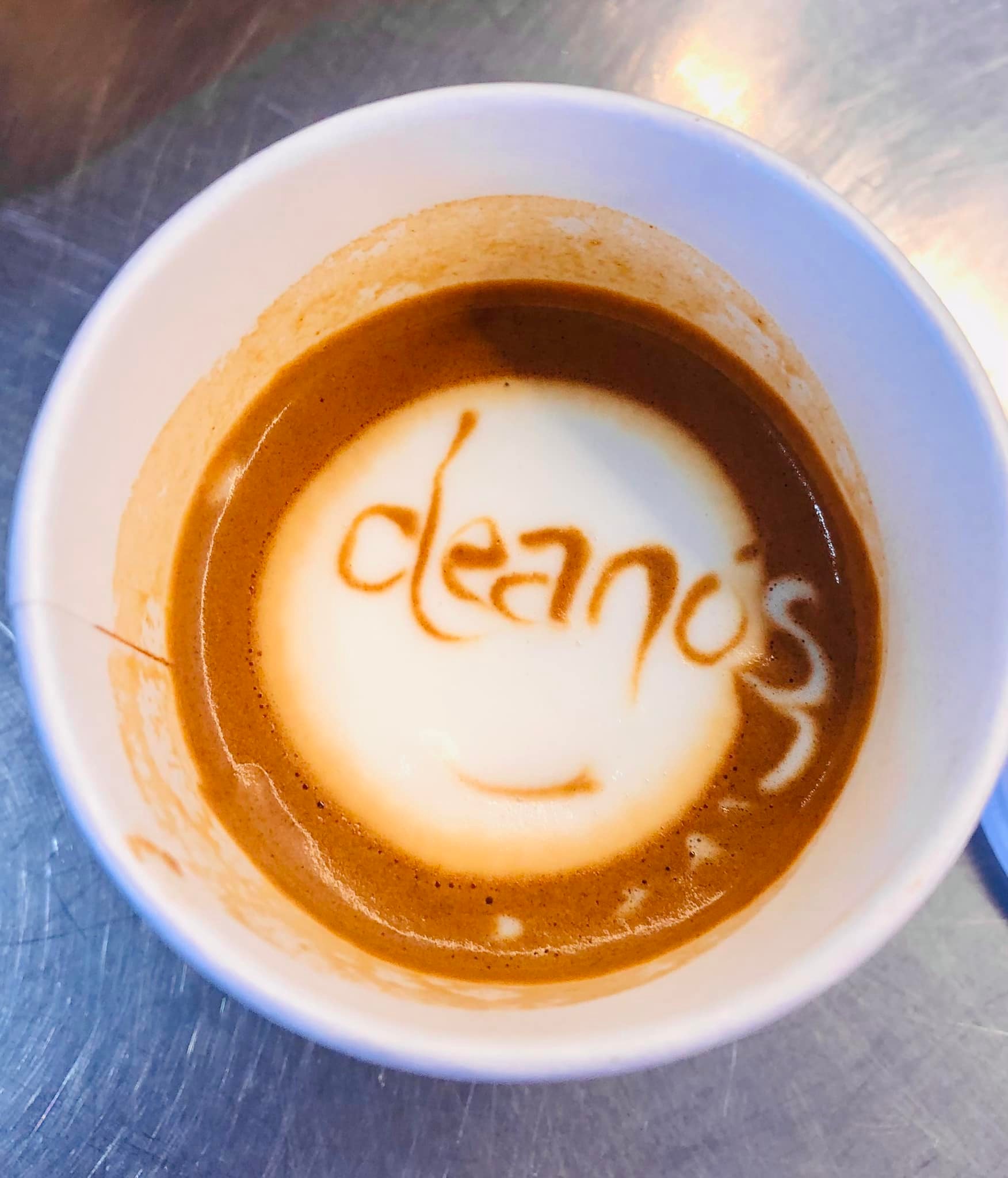 Deano's Espresso - Word in Cup